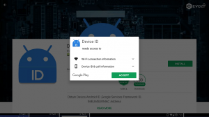 Accept Permissions For Evozi Device ID
