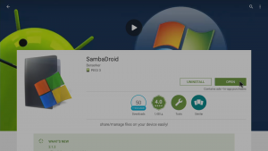 Play Store SambaDroid Installed