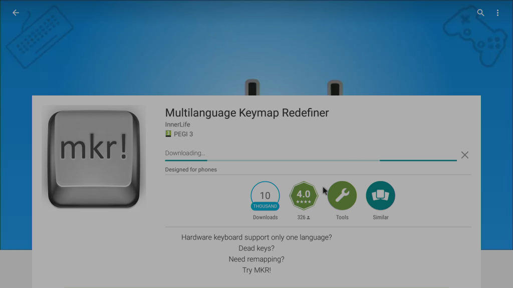 Downloading Multilanguage Keymap Redefiner